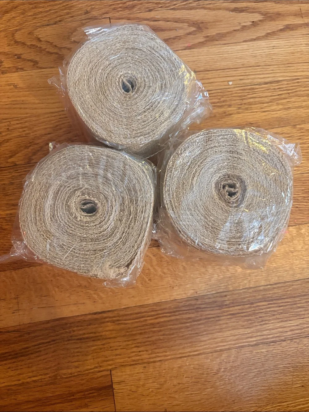 🔥5 FOR $25🔥 10 yds 3 inch wide Natural Burlap Roll Jute Ribbon